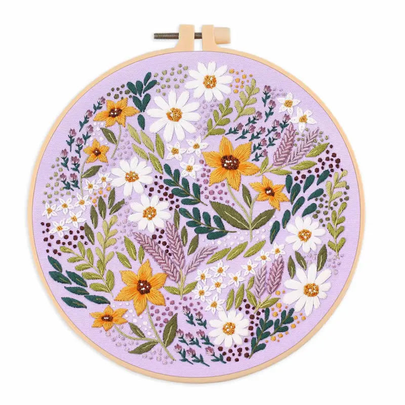 Borduurpakket Rond - Bloemen & Dieren | Met of zonder ring