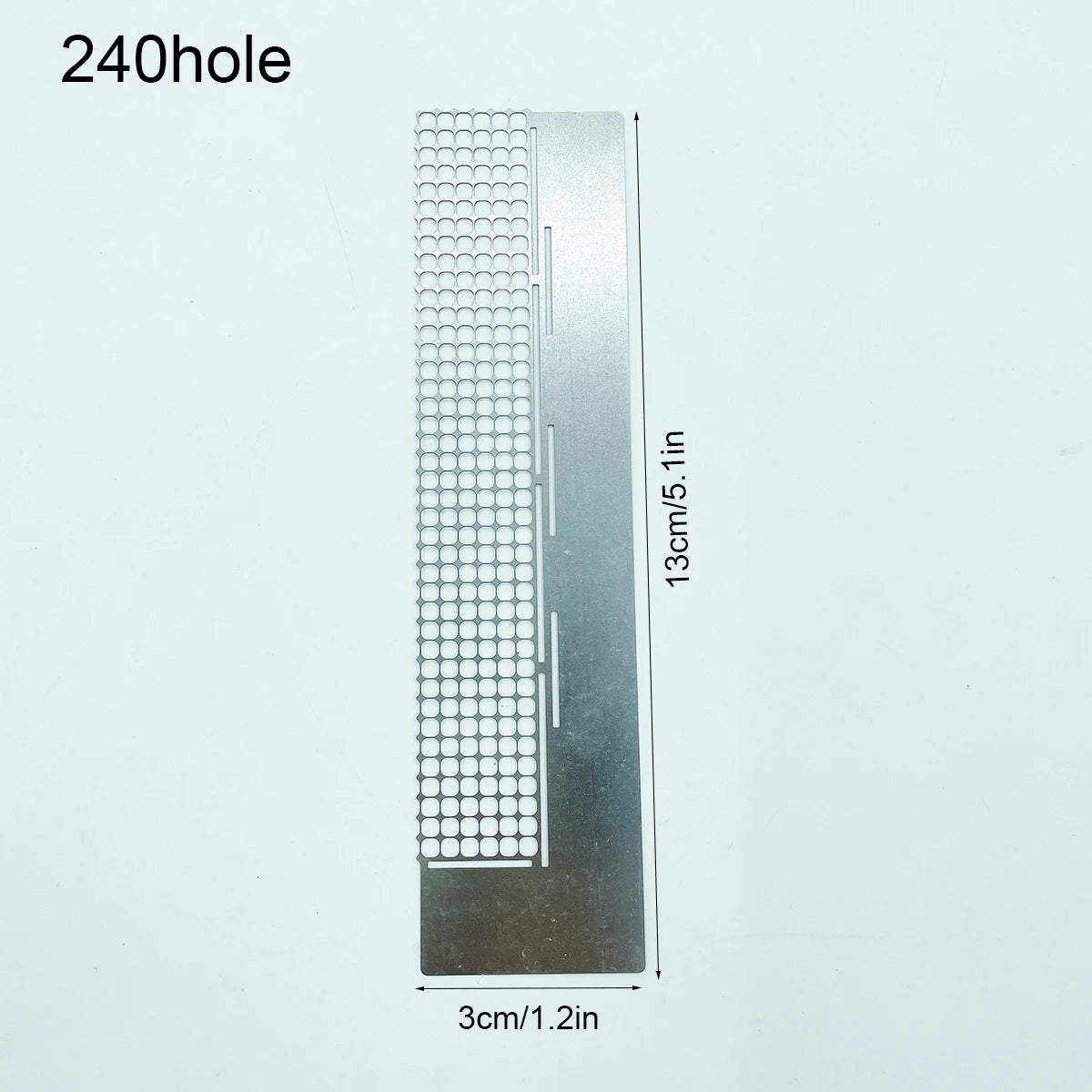 Diamond Painting steentjes raster RVS liniaal met 240/360/520 vakjes