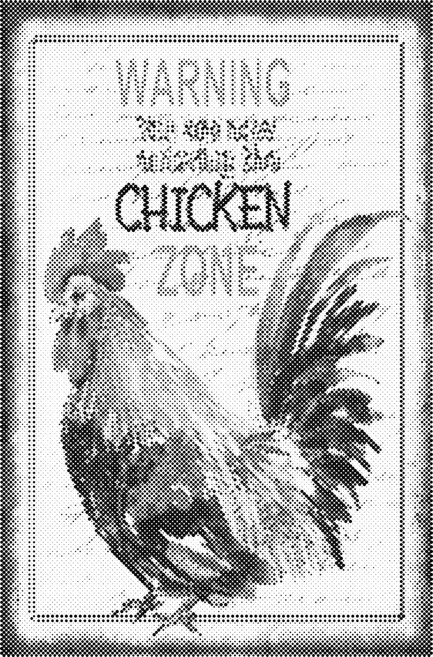 DOT Painting – Kippen & Hanen – 40x60cm t/m 60x90cm – Met of zonder stiften