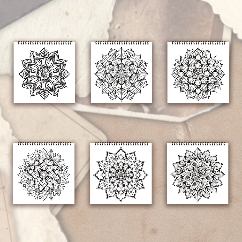 Kleurboek voor volwassenen en tieners – 30 vellen dik papier met spiraalbinding
