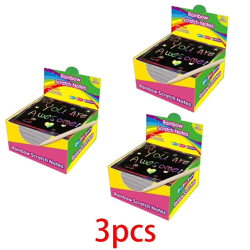 Krastekening creatieve schilderkaarten set 100 stuks voor kinderen en ouders