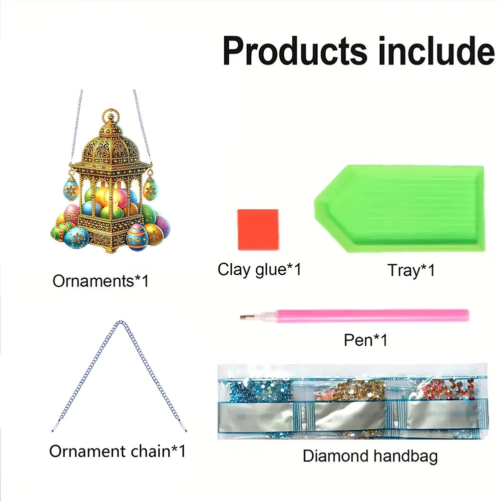 Diamond Painting Hangend Ornament voor Muur en Raam Decoratie - LB297
