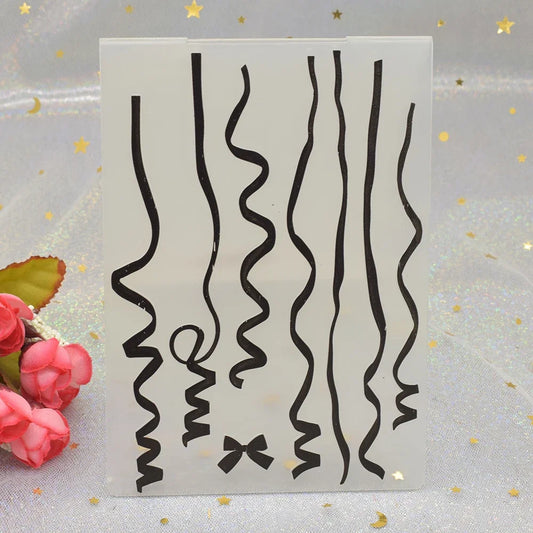 Embossing folder Ribbon Pattern 3D voor scrapbooking en kaarten maken
