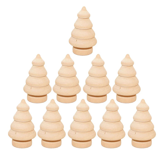 Houten figuur om zelf te kleuren/schilderen – Kerstdecoratie van hout - Kerstboom pegdoll