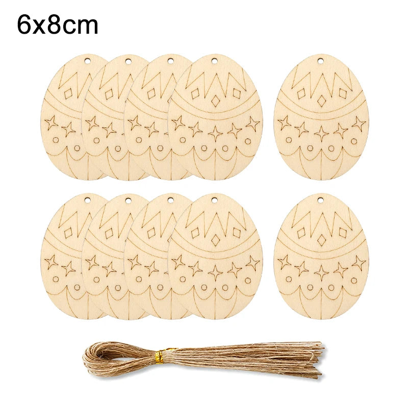 Houten Paas figuur om zelf te kleuren/schilderen – Houten eieren set