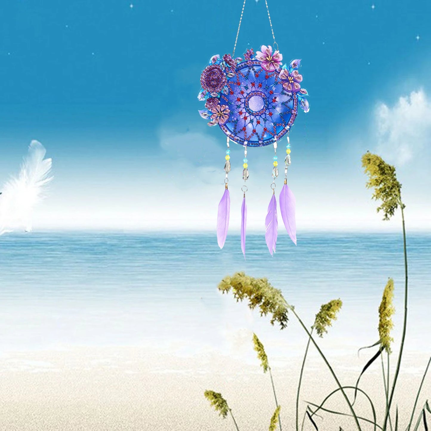 Diamond Painting Dromenvanger dieren - Dubbelzijdige Hanger - DZ3031