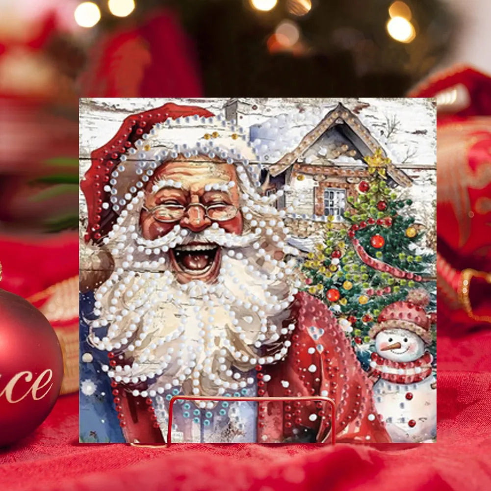 Diamond Painting Kerstkaarten set – 6 stuks creatieve feestkaarten