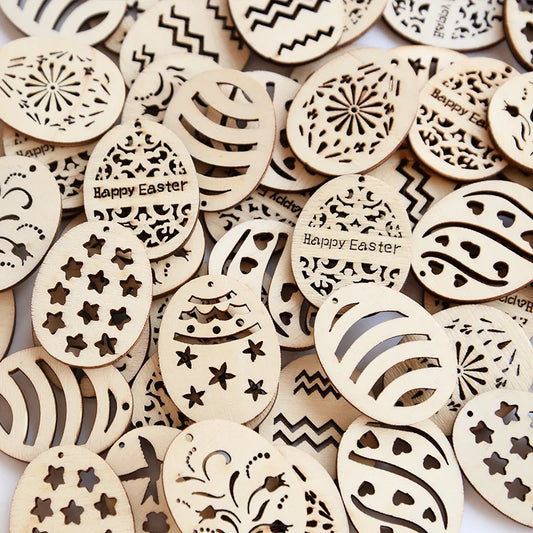 Houten Paas figuur om zelf te kleuren/schilderen paaseieren set