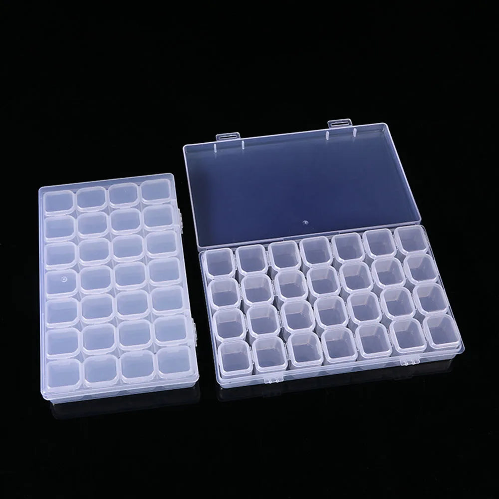 Diamond Painting Opbergdoos voor Strass en Accessoires – 56 of 28 Vakjes