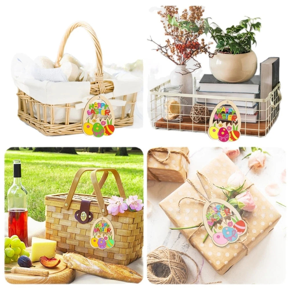 Houten Paas figuur om zelf te kleuren/schilderen – Houten Ei Hangers