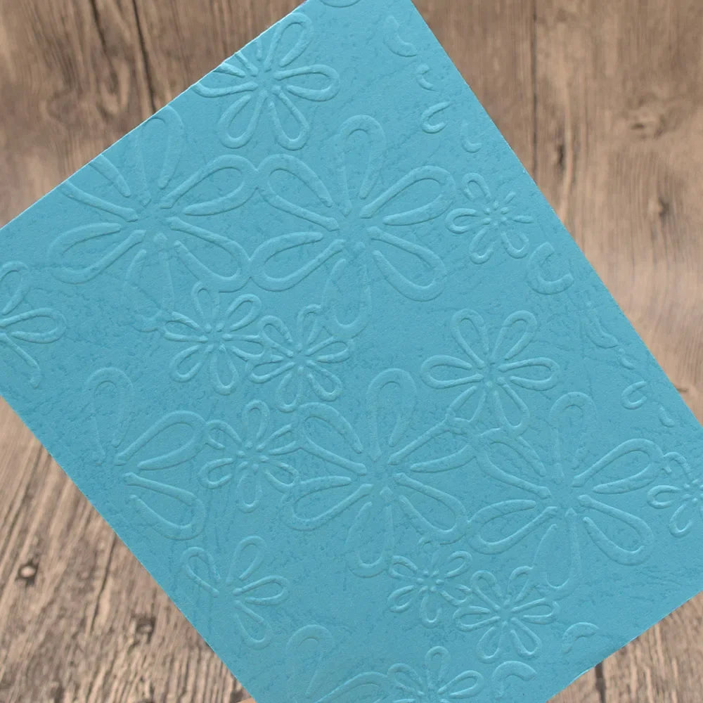 Embossing folder bloemen patroon voor kaarten en scrapbooking
