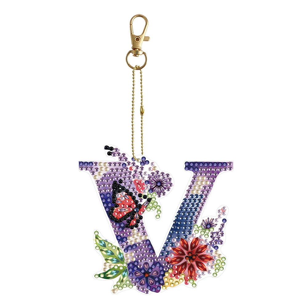 Diamond Painting Sleutelhanger set - Speciale Vorm Letters