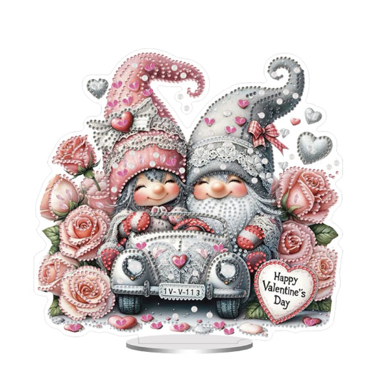 Diamond Painting Tafelornament Koraal Parel Acryl Tafeldecoratie - Gnomes