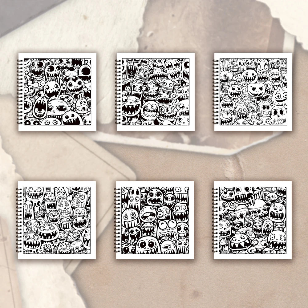 Kleurboek voor volwassenen en tieners – Spiraalgebonden creatief tekenboek met dik papier