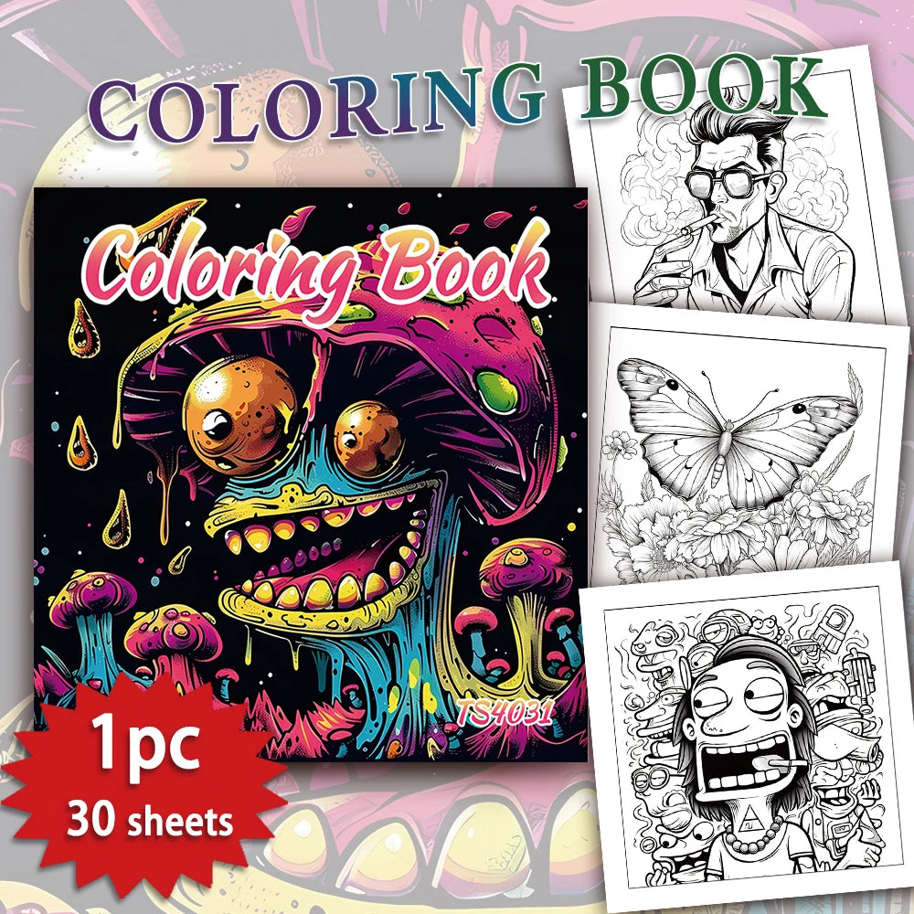 Kleurboek voor volwassenen en tieners – Creatief vrouwen kleurboek met 30 pagina’s ontspanning