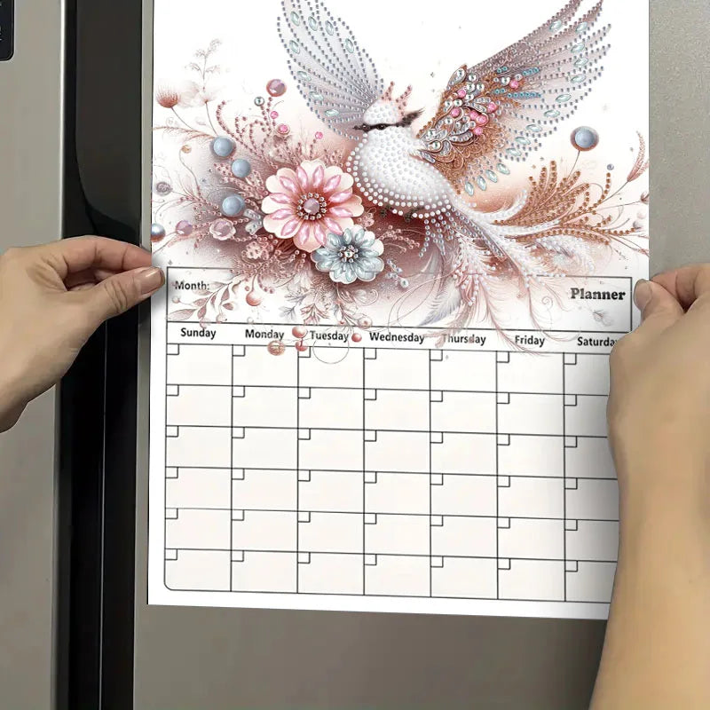 Diamond Painting Kalender met Magnetisch Whiteboard en Markerset voor Beginners