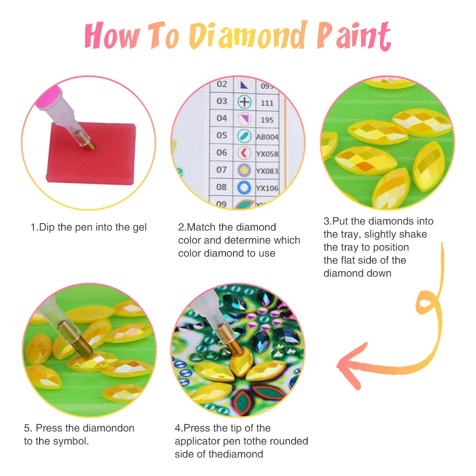 Diamond Painting op canvas met speciale vorm steentjes 30x30cm - 004 Kat