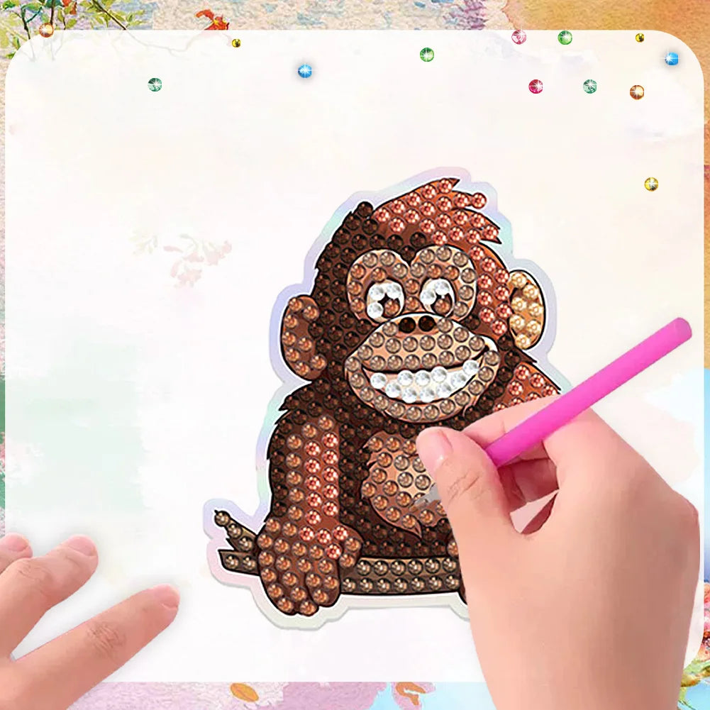 Diamond Painting Magneten - Set van 6 Dieren Magneten voor Koelkast en Decoratie