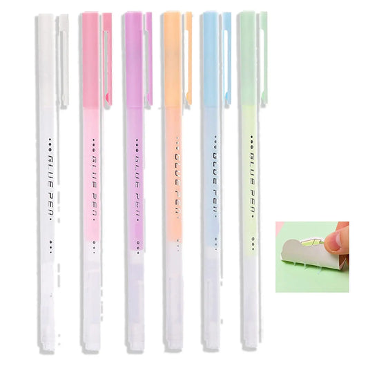 Diamond Painting Lijmpennen – 6 Stuks Sneldrogende Precisie Lijmpen, ook voor Papier, Scrapbooking en Kaarten Maken
