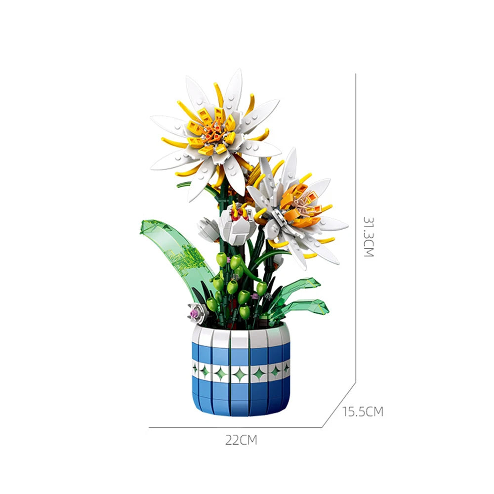 Bouwpakket Epiphyllum Bloem in Pot – Creatieve Decoratie en Geschenkidee