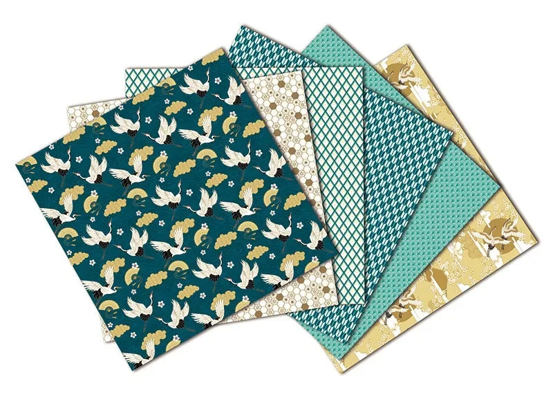 Papier voor plakboek en kaarten maken – 12 vellen craft papier set