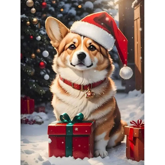 Schilderen op nummer Kerst Dieren met Acrylverf en Lijst (optioneel) - 9950444