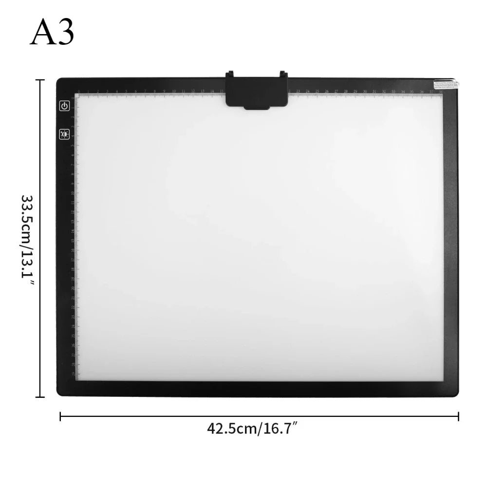 Diamond Painting Ledlamp A3/A4 Lichtpad met 3 Lichtstanden Tracing Board