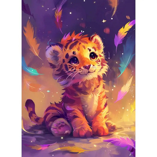 Schilderen op nummer Dieren - Tijger Schattige Dierenkunst - 9959862