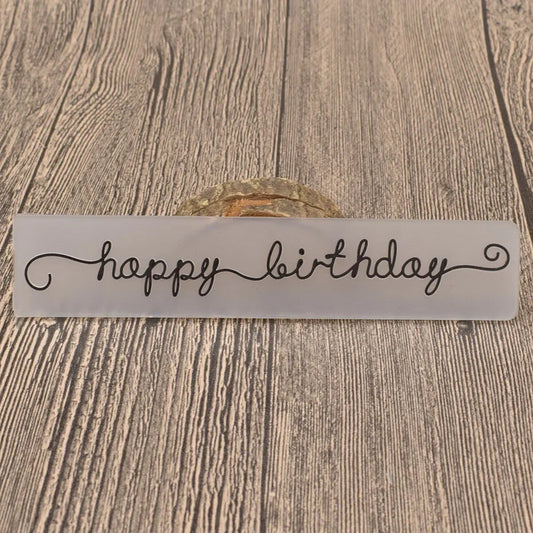Embossing folder Happy Birthday – sjabloon voor kaarten en scrapbooking