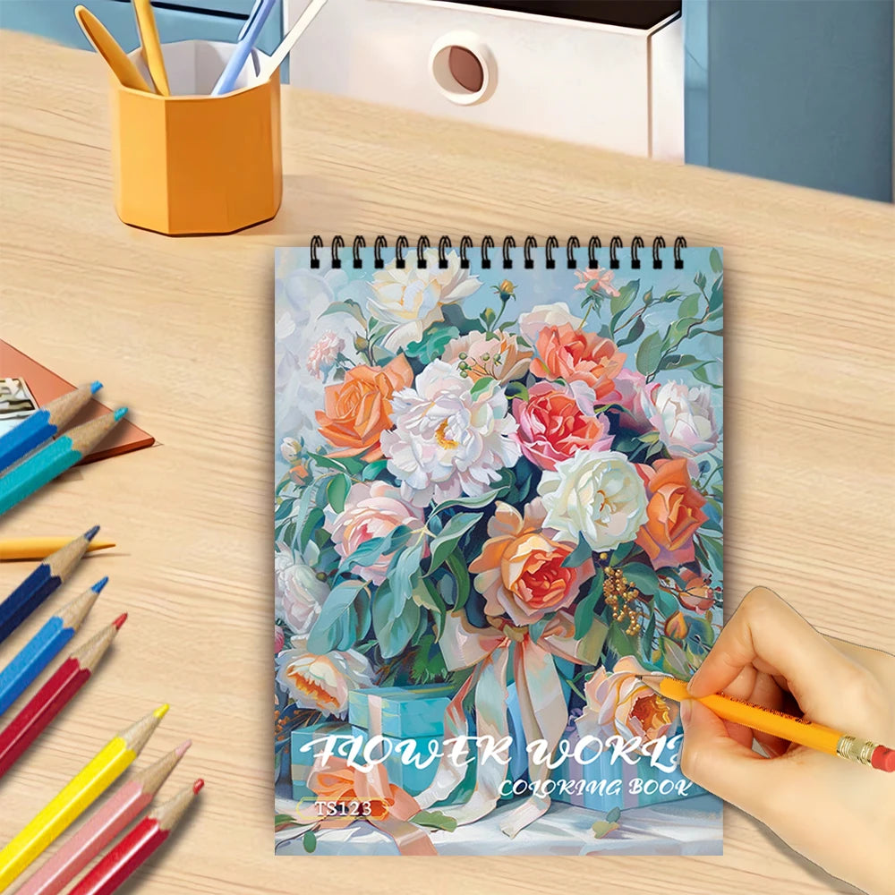 Kleurboek voor volwassenen en tieners – 30 bladen premium dik papier, ontspannend tekenplezier