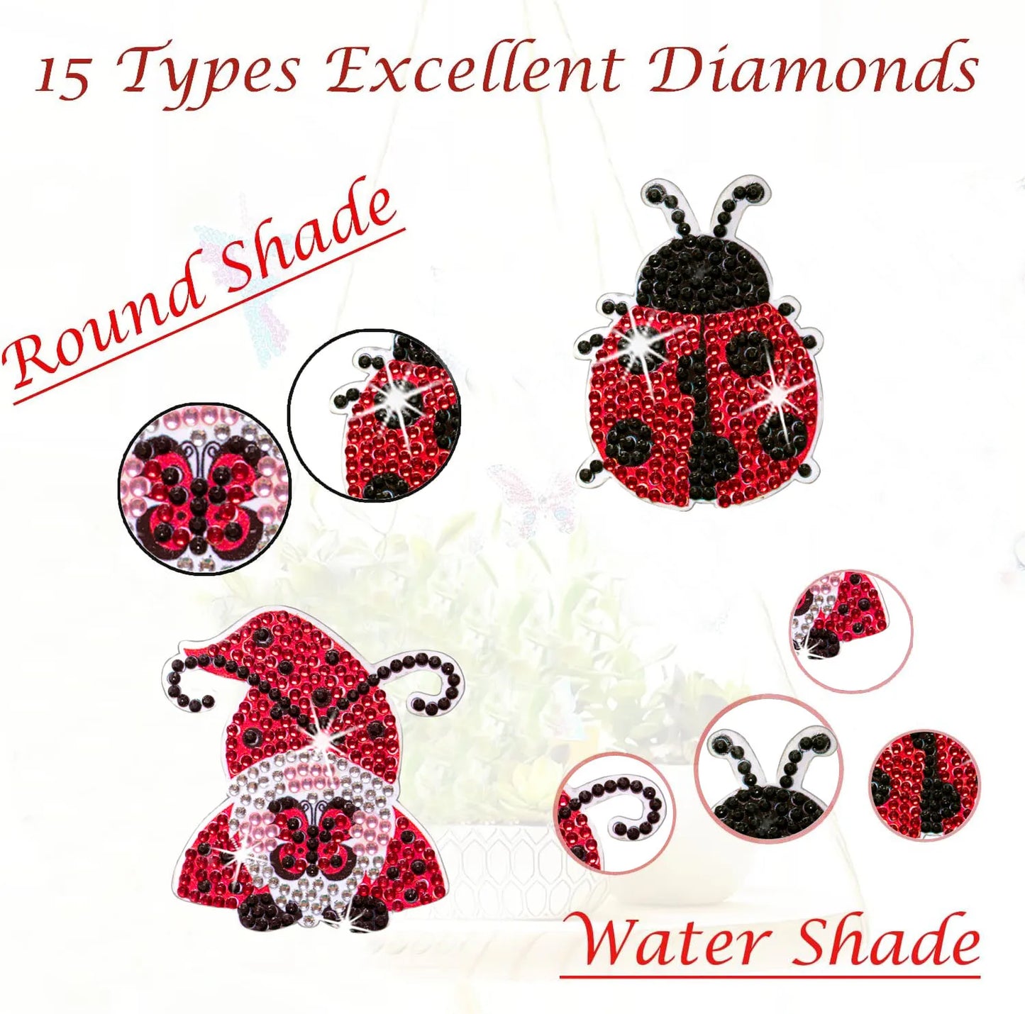 Diamond Painting Plantenstekers Acryl Bloemen voor Potten