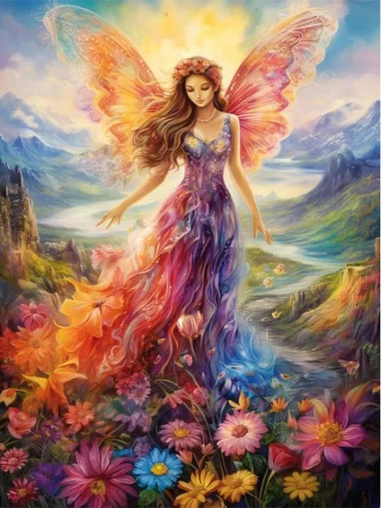 AB Diamond Painting met AB en Fairy dust steentjes Vlinder Fee