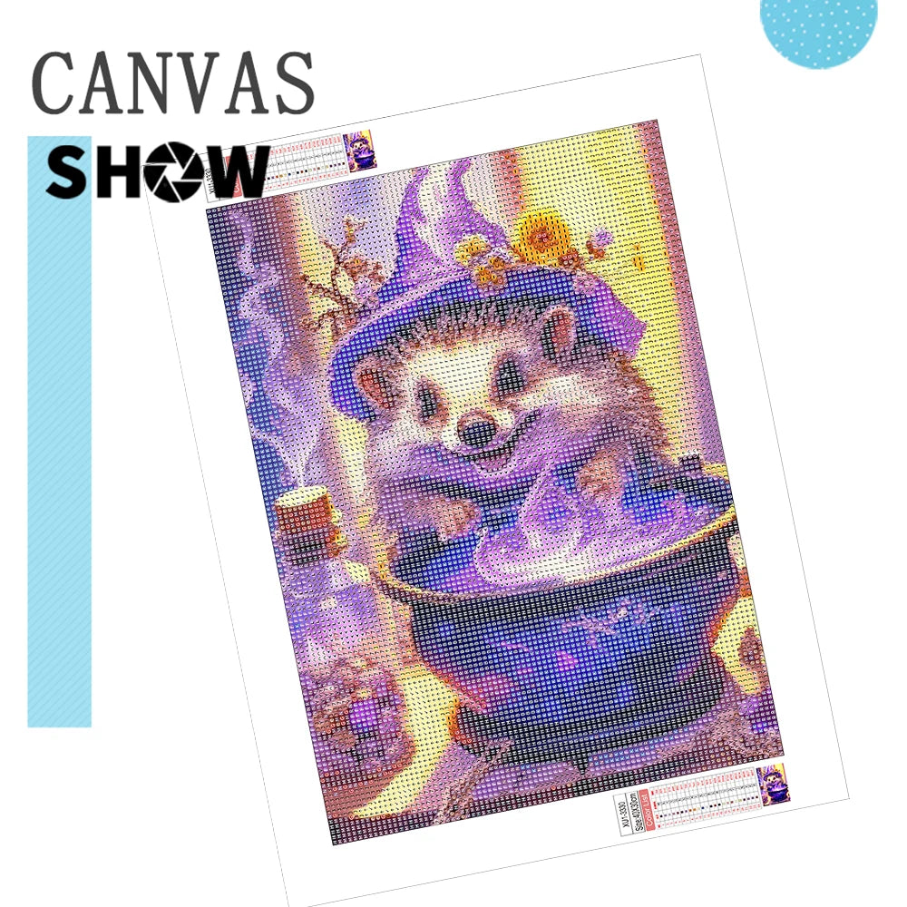Diamond Painting Dieren - Kleurrijk Dier 30x40 cm Rond - Vlinder