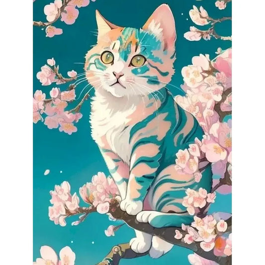 Schilderen op nummer Dieren - Kat Modern Schilderij - 9952954