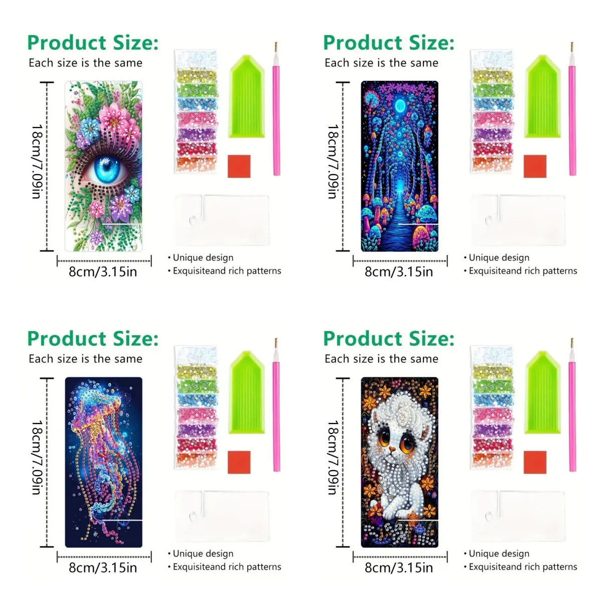 Diamond Painting Telefoon standaard met paddenstoel en ogen design