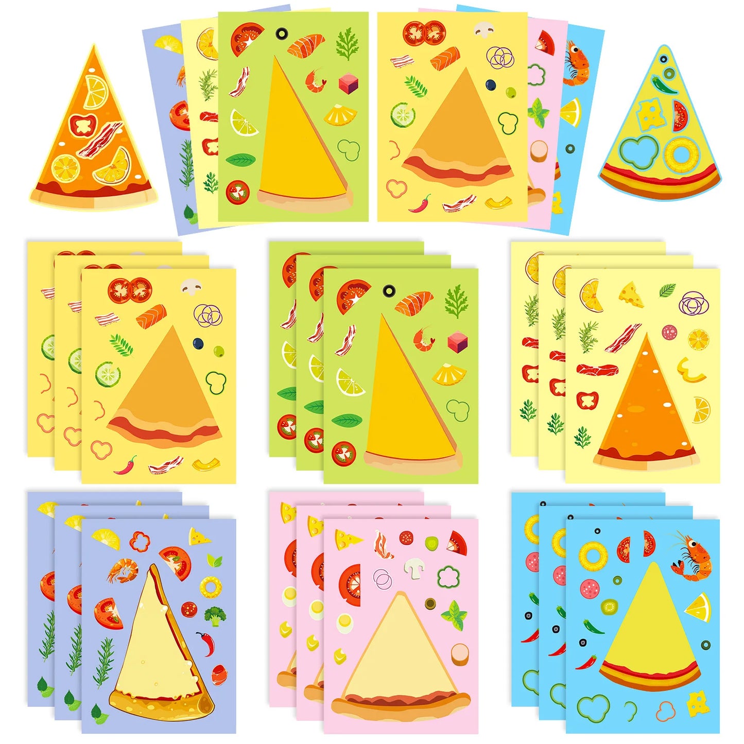 Sticker pret voor kinderen met creatieve puzzelstickers set