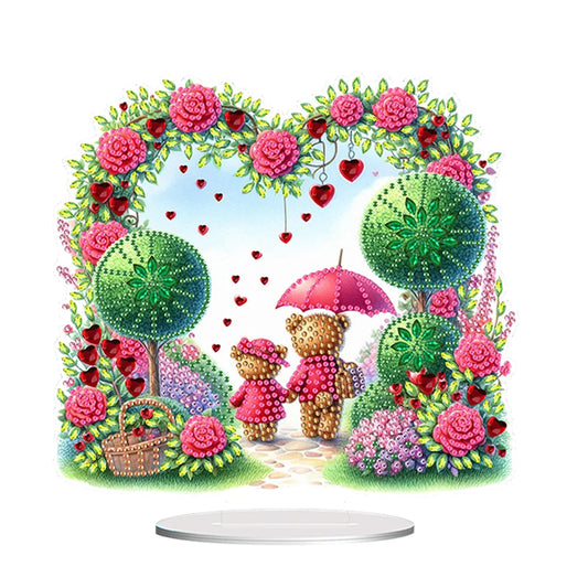 Diamond Painting Tafelornament Acryl Decoratie Set voor Beginners en Volwassenen - Beertjes