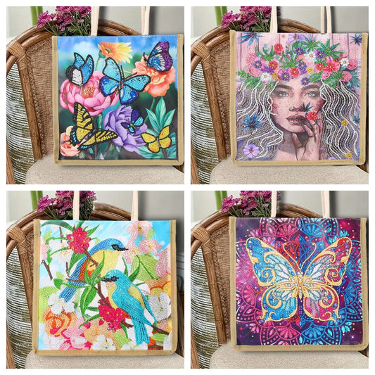 Diamond Painting Tas Vlinder Design Shopper voor Dames