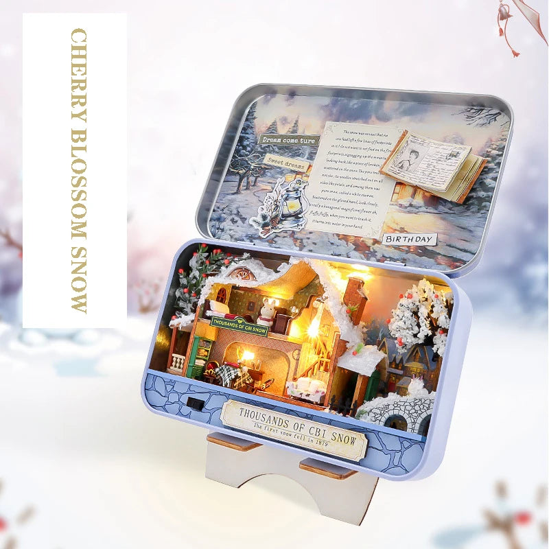 Zelfbouw Miniatuurhuisje in Theaterdoos – Creatieve Bouwset