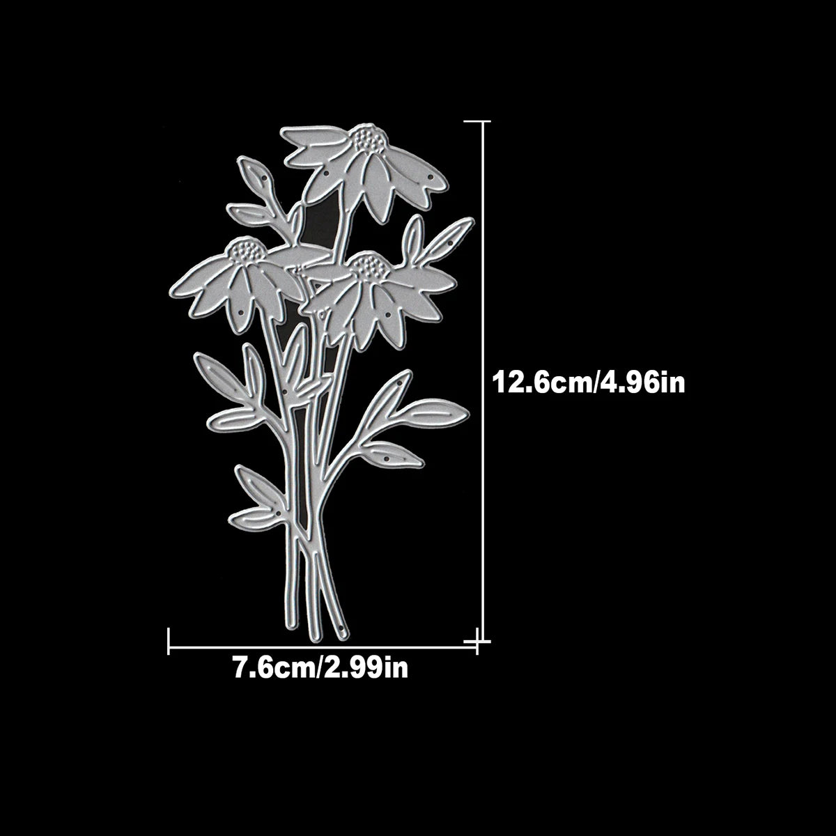 Snijmal Lovely Bunch of Flowers Daisy voor scrapbooking en kaarten