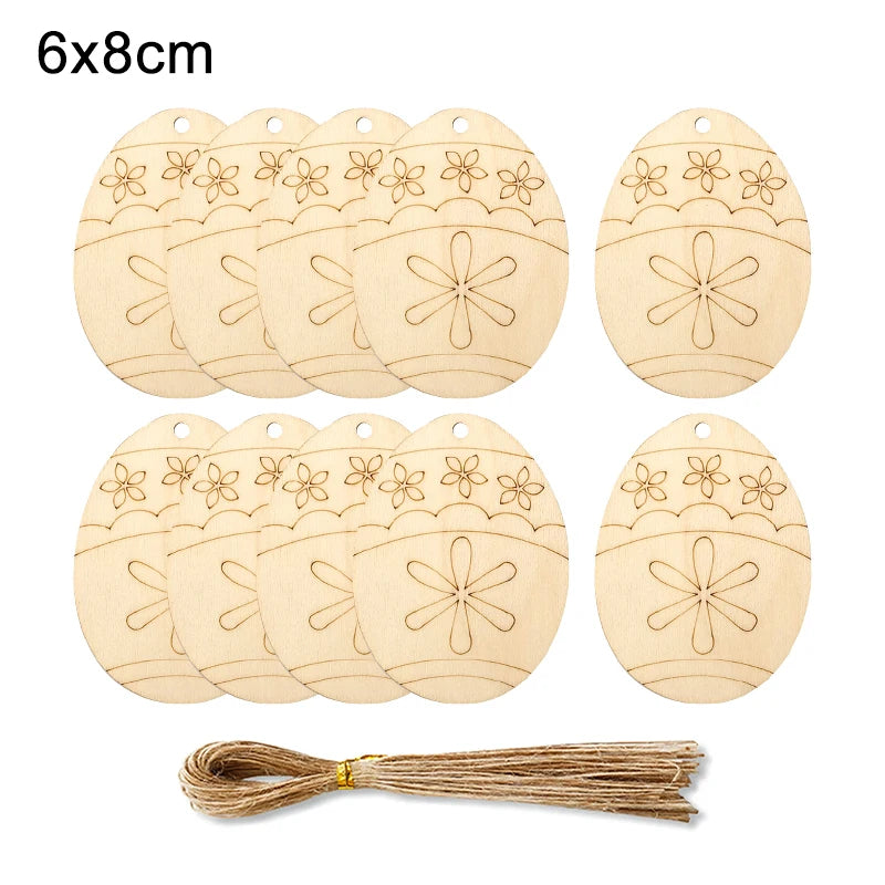 Houten Paas figuur om zelf te kleuren/schilderen – Houten eieren set