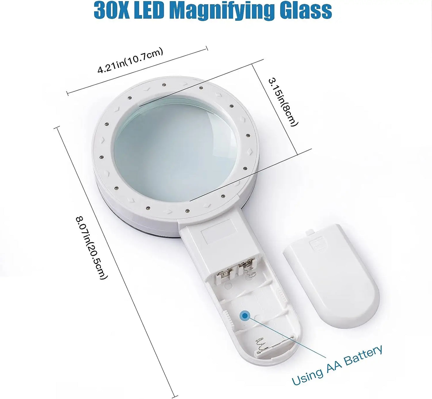 Diamond Painting Loeplamp met Handheld Vergrootglas en LED Verlichting