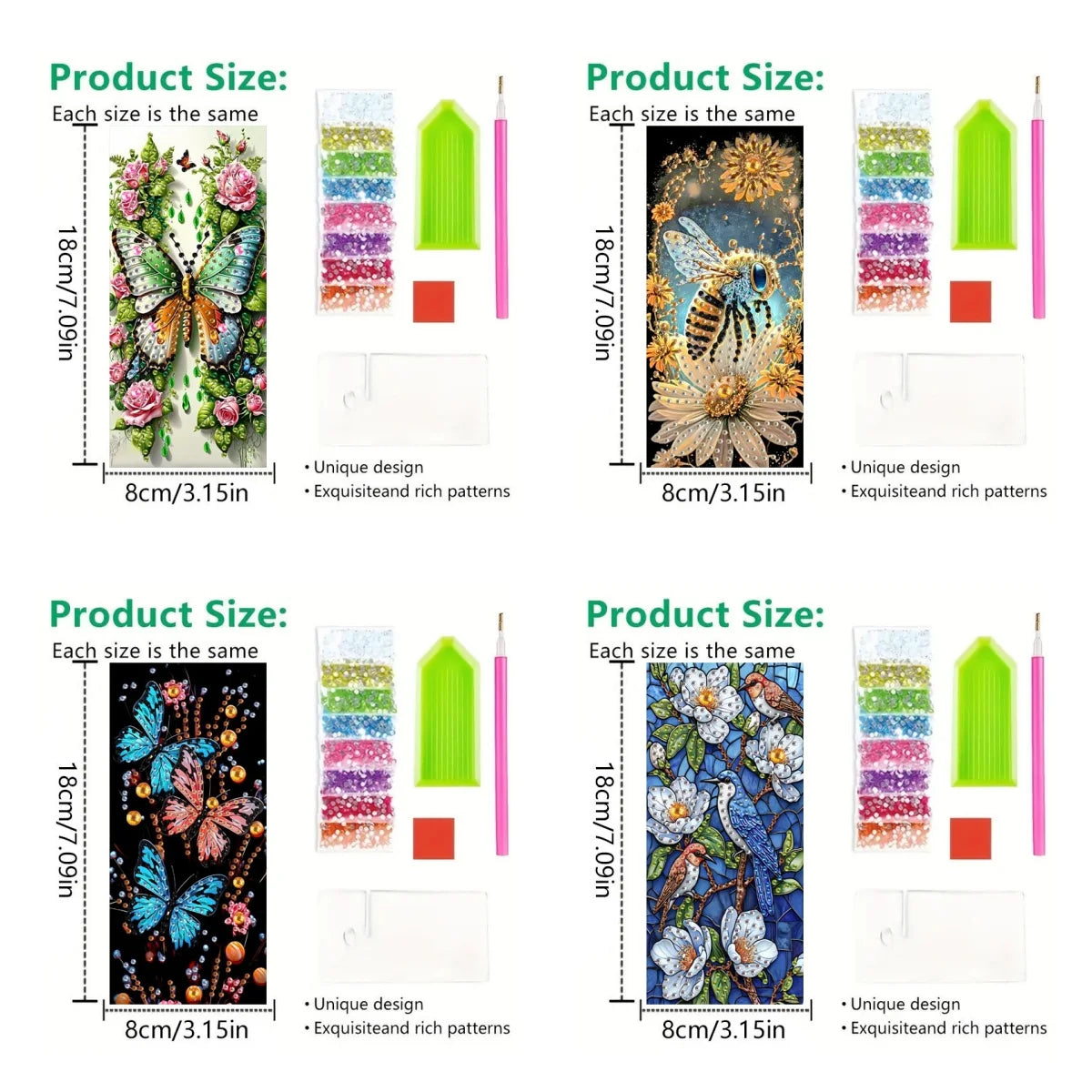 Diamond Painting Telefoon standaard met dieren design en spiegel