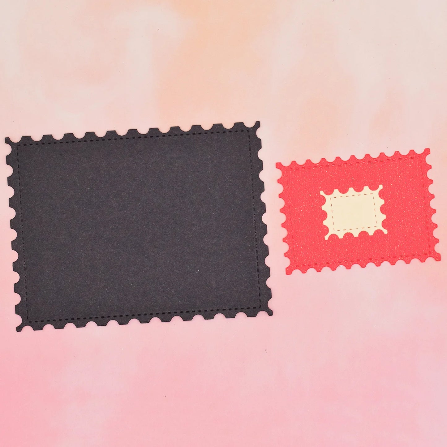 Metalen Snijmal Rechthoekig Achtergrondframe met Tandrand