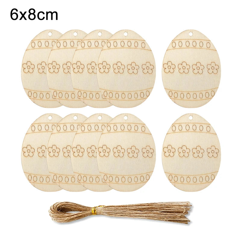 Houten Paas figuur om zelf te kleuren/schilderen – Houten eieren set