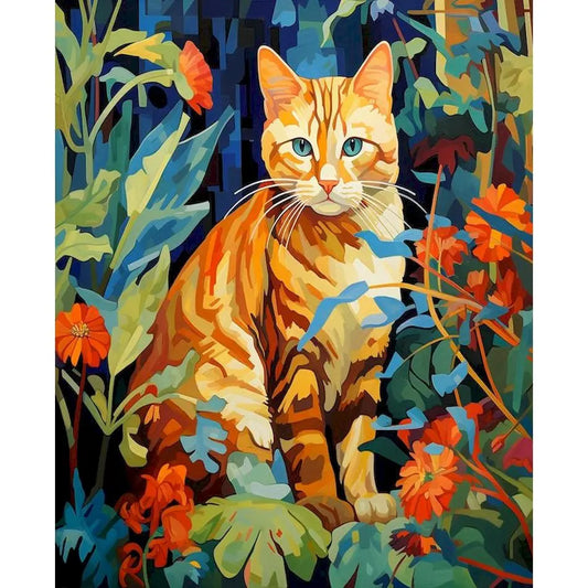 Schilderen op nummer Dieren - Kat Modern Schilderij - 9963160