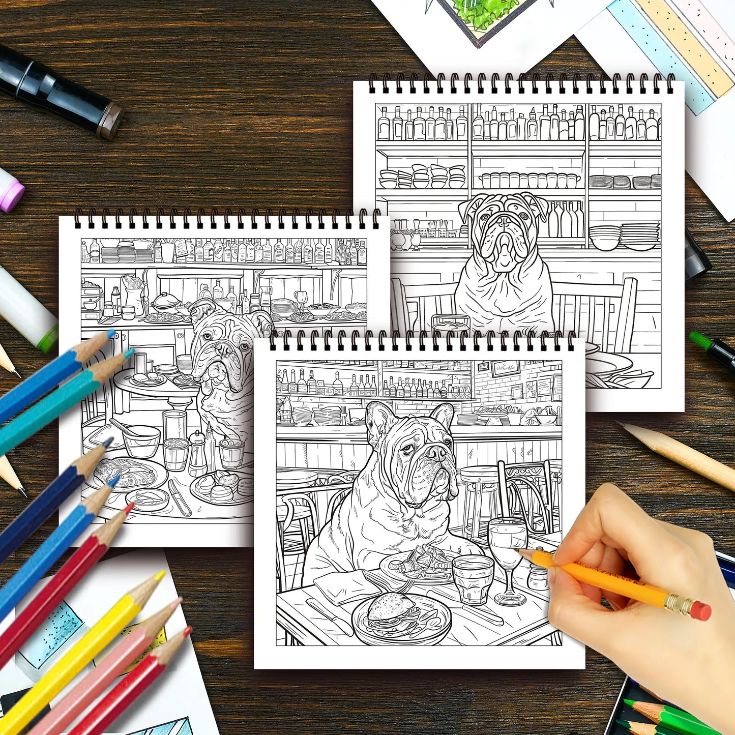 Kleurboek voor volwassenen – ontspannende kleurplaten met spiraalbinding - 001