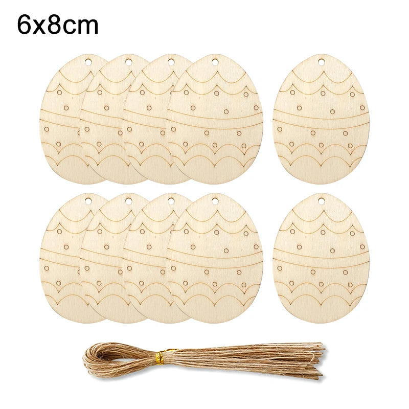 Houten Paas figuur om zelf te kleuren/schilderen – Houten eieren set