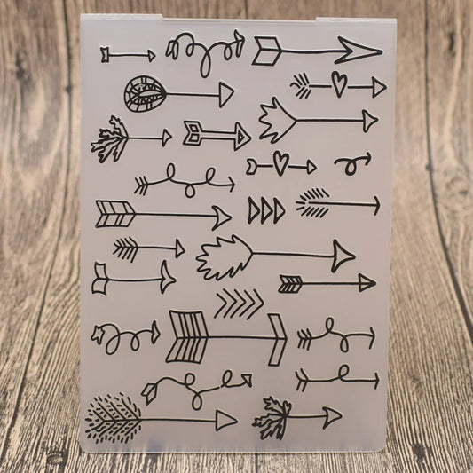 Embossing folder Love Arrow voor scrapbooking en kaarten