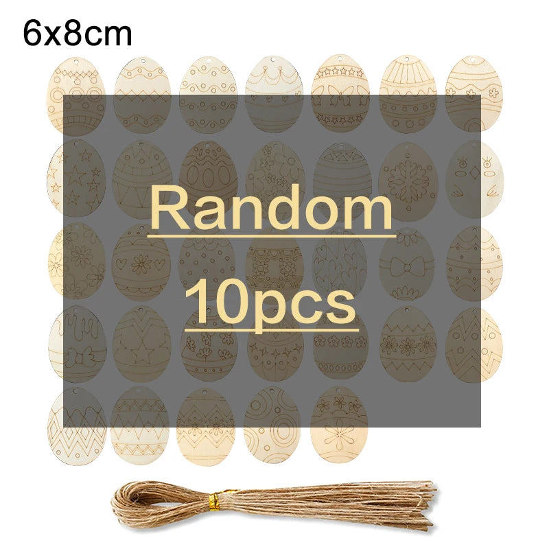 Houten Paas figuur om zelf te kleuren/schilderen – Houten eieren set